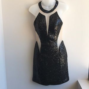 Black dress with sequins